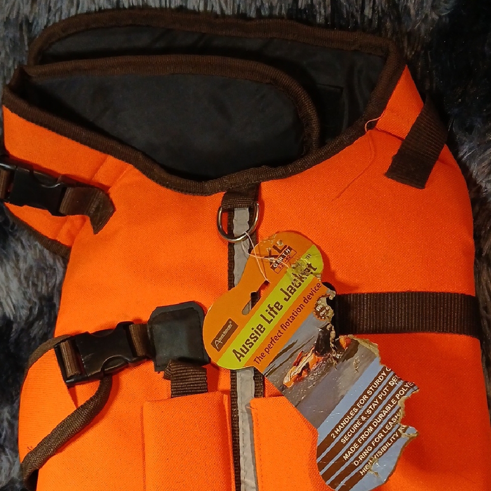 Life Jacket Dog Harness - Orange